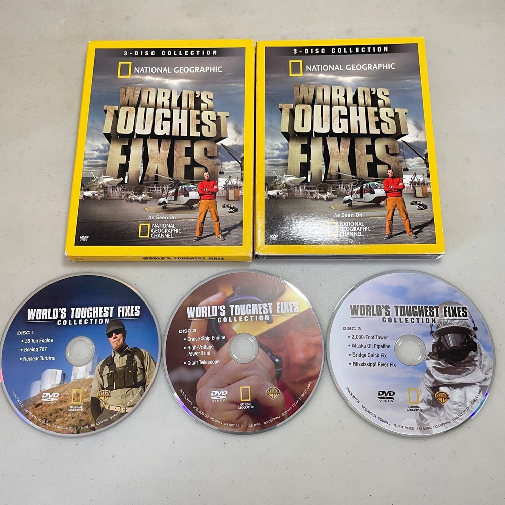 National Geographic World's Toughest Fixes 3-Disc DVD Collection 2009
